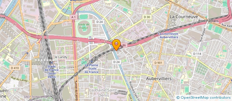 localisation de l'entreprise COMPAGNIE TRAVAUX ROUTIERS D'ASPHALTE à AUBERVILLIERS