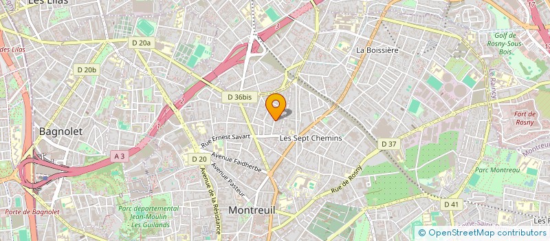 localisation de l'entreprise COMPAGNIE TURBULENCES à MONTREUIL