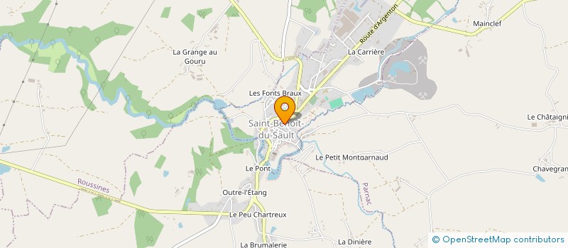 localisation de l'entreprise COMPAGNIE TUTTI ARTI à SAINT-BENOIT-DU-SAULT