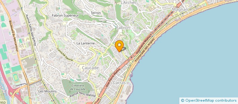 localisation de l'entreprise COMPAGNIE UN POISSON EN AVRIL  NICE