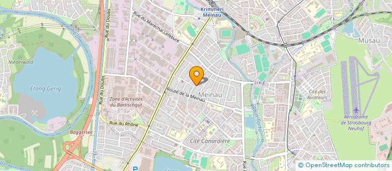 localisation de l'entreprise COMPAGNIE V.B. à STRASBOURG