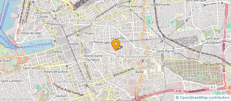 localisation de l'entreprise COMPAGNIE VAGUE  MARSEILLE