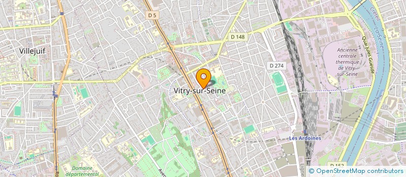 localisation de l'entreprise COMPAGNIE VEGA à VITRY-SUR-SEINE