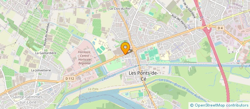 localisation de l'entreprise COMPAGNIE VEGETALE à LES PONTS-DE-CE