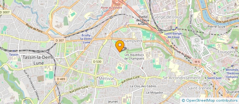 localisation de l'entreprise COMPAGNIE VERNIS ROUGE à LYON