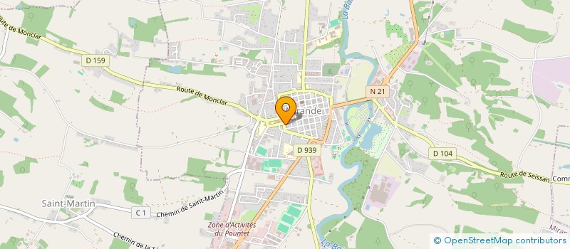 localisation de l'entreprise COMPAGNIE VIAN D'OC  MIRANDE