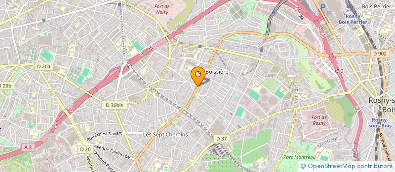 localisation de l'entreprise COMPAGNIE VIBRAE à MONTREUIL