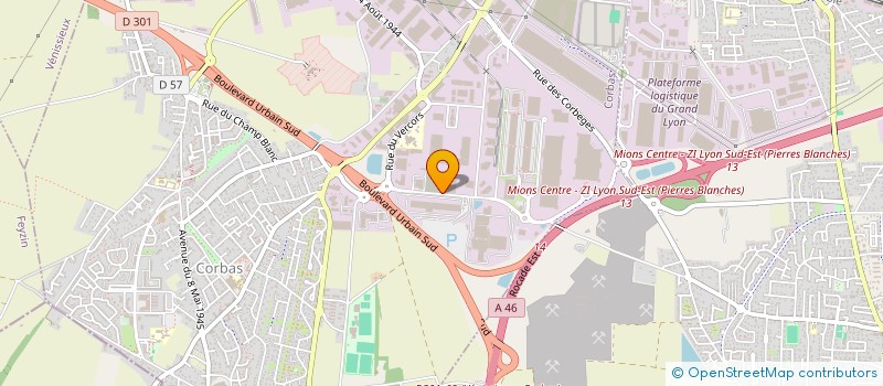 localisation de l'entreprise COMPAGNIE VIENNOISE DE LYON à CORBAS