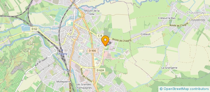 localisation de l'entreprise COMPAGNIE VINICOLE DE BOURGOGNE C.V.B.  CHAGNY