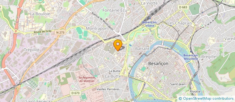 localisation de l'entreprise COMPAGNIE VOYAGE DANSANT  BESANCON