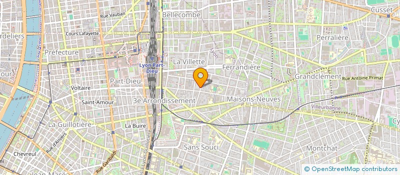 localisation de l'entreprise COMPAGNIE Y  LYON