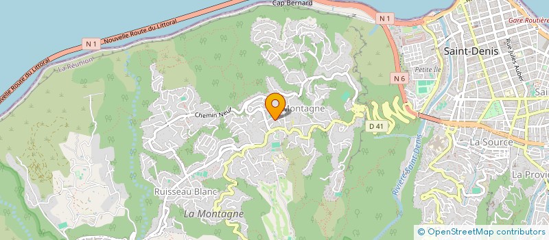 localisation de l'entreprise COMPAGNIE YUN CHANE à SAINT-DENIS