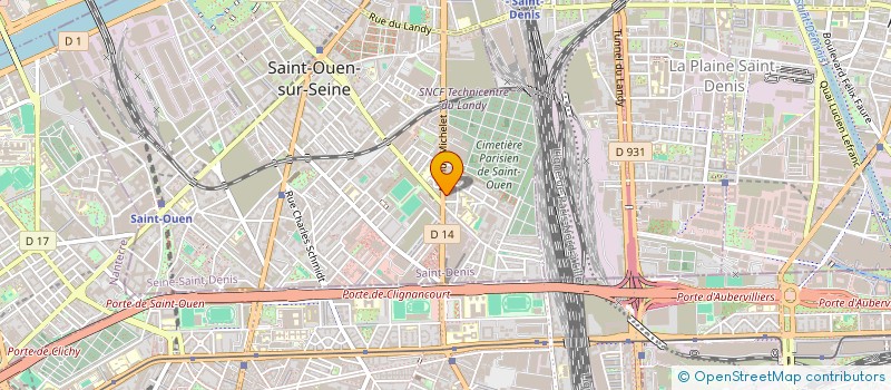 localisation de l'entreprise COMPAGNIE-ZICO  SAINT-OUEN-SUR-SEINE