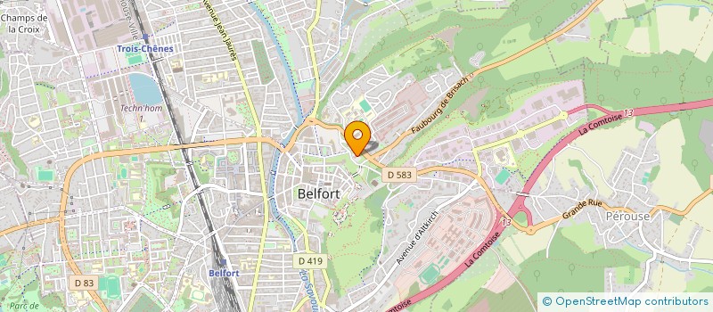 localisation de l'entreprise COMPAGNIE ZOCHA à BELFORT