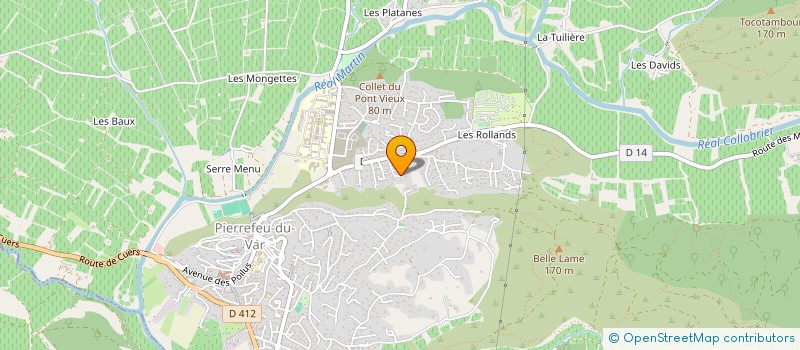 localisation de l'entreprise COMPAGNON  PIERREFEU-DU-VAR