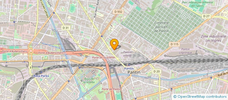 localisation de l'entreprise COMPAGNON DU BATIMENT à PANTIN