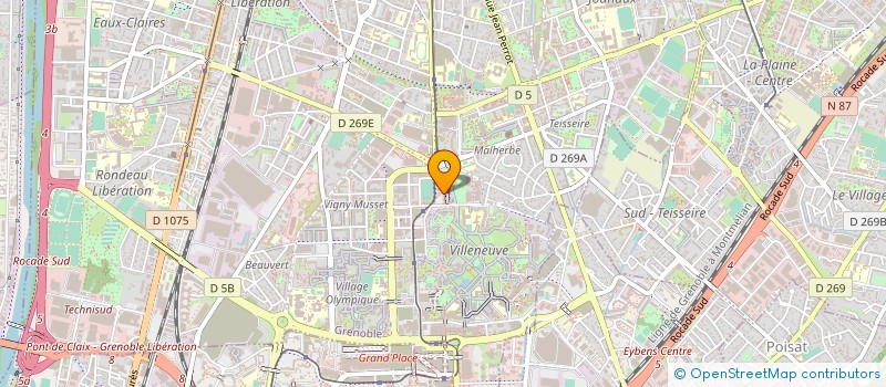 localisation de l'entreprise COMPAGNON IRENE ET PRUVOST A M à GRENOBLE