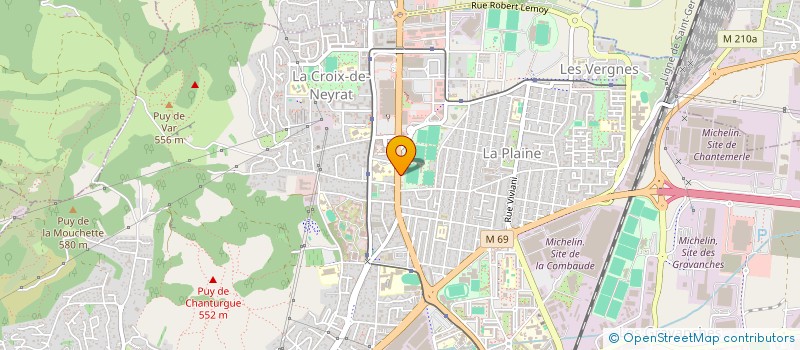 localisation de l'entreprise COMPAGNONS BATISSEUR AUVERGNE  CLERMONT-FERRAND