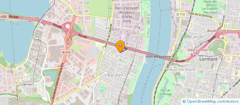 localisation de l'entreprise COMPAGNONS BATISSEURS NOUVELLE AQUITAINE à BORDEAUX