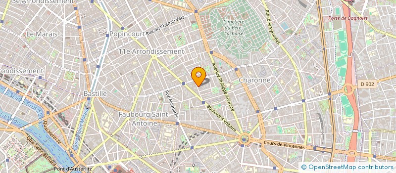 localisation de l'entreprise COMPAGNONS CAMPEURS DE FRANCE à PARIS