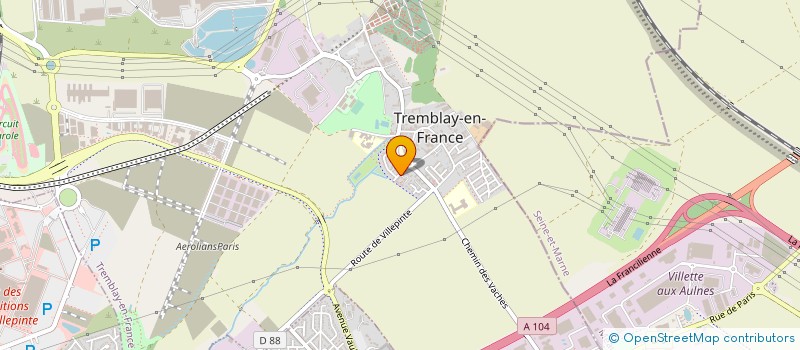 localisation de l'entreprise COMPAGNONS CHARPENTIERS TRADIT OURCQ à TREMBLAY-EN-FRANCE