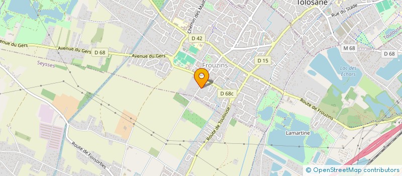 localisation de l'entreprise COMPAGNONS COIFFEURS ARTISANS  FROUZINS