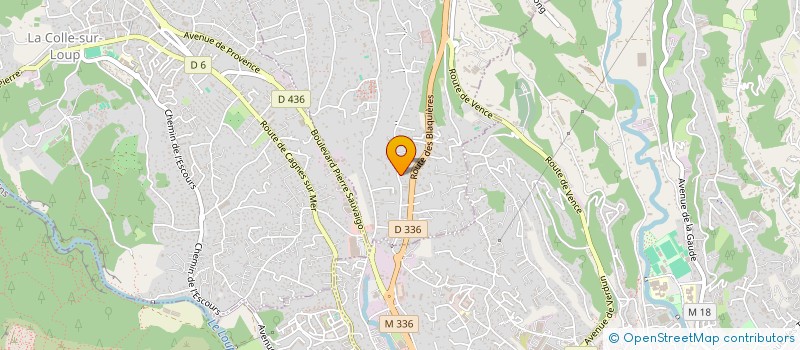 localisation de l'entreprise COMPAGNONS D' OEUVRE à SAINT-PAUL-DE-VENCE