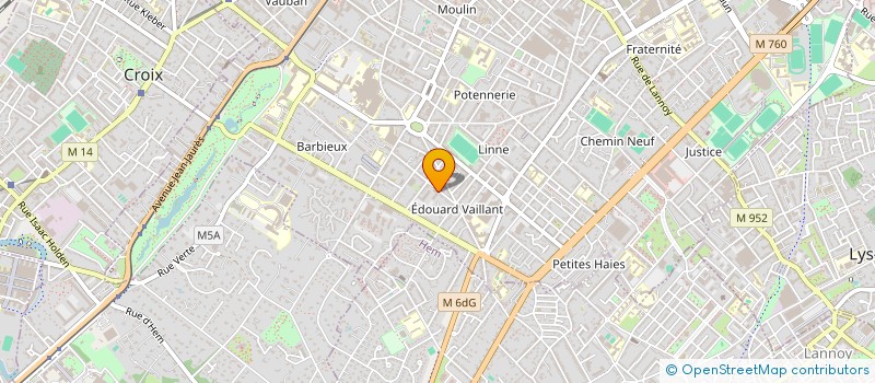 localisation de l'entreprise COMPAGNONS D'OEUVRES  ROUBAIX