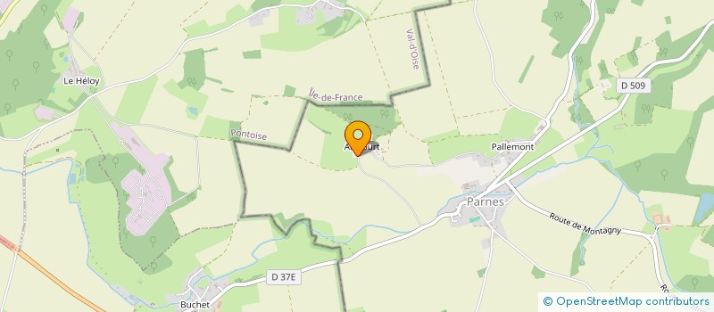 localisation de l'entreprise COMPAGNONS D'ORPHEE  PARNES