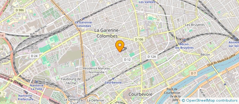 localisation de l'entreprise COMPAGNONS DE JOSEPH  LA GARENNE-COLOMBES