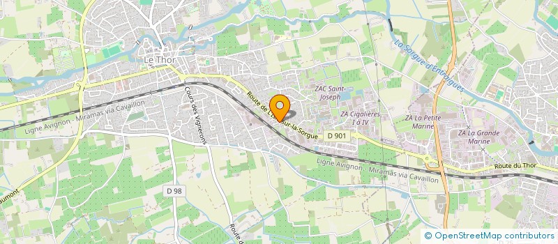 localisation de l'entreprise COMPAGNONS DE PROVENCE  LE THOR