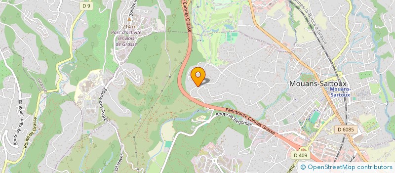 localisation de l'entreprise COMPAGNONS DES ENERGIES SOLAIRES  MOUANS-SARTOUX