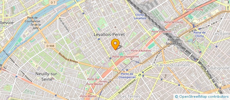 localisation de l'entreprise COMPAGNONS DU BATIMENT - CD BAT à LEVALLOIS-PERRET