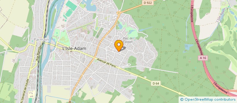 localisation de l'entreprise COMPAGNONS DU BATIMENT ET DE LA DECO à L'ISLE-ADAM