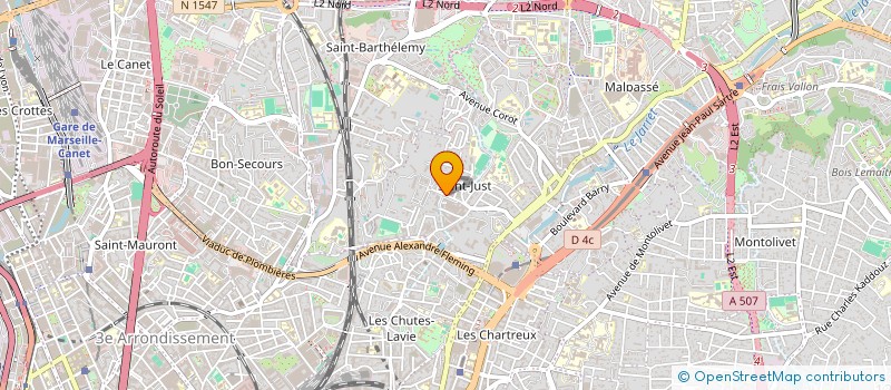 localisation de l'entreprise COMPAGNONS DU DEMENAGEMENT à MARSEILLE