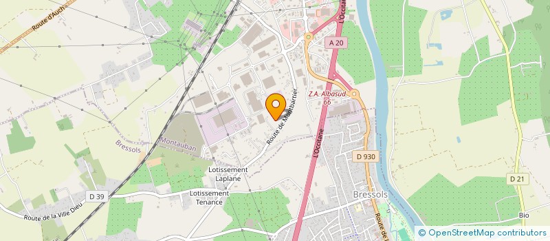 localisation de l'entreprise COMPAGNONS DU TOIT GROUPE SANORD  MONTAUBAN