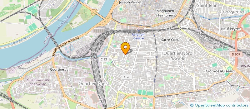 localisation de l'entreprise COMPAGNONS DU TOUR DE FRANCE DES DEVOIRS UNIS - UNION COMPAGNONNIQUE - SECTION LOCALE D'AVIGNON  AVIGNON