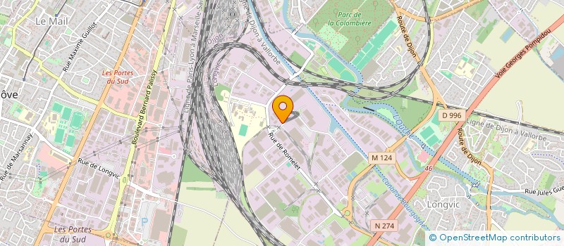 localisation de l'entreprise COMPAGNONS PLATRIERS REUNIS à LONGVIC
