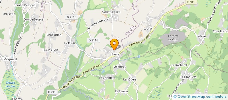 localisation de l'entreprise COMPAGNONS SAVOY'ART  SAINT-OURS