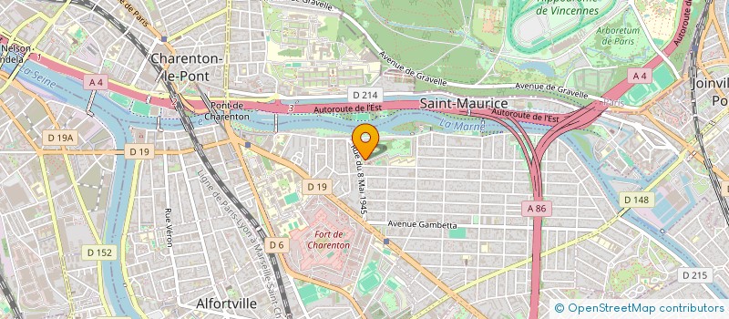 localisation de l'entreprise COMPAGNONS SERRURIERS GRIMAUD à MAISONS-ALFORT