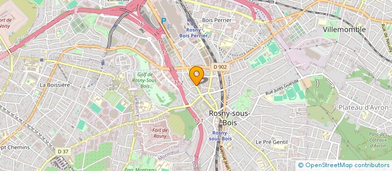 localisation de l'entreprise COMPALAB à ROSNY-SOUS-BOIS