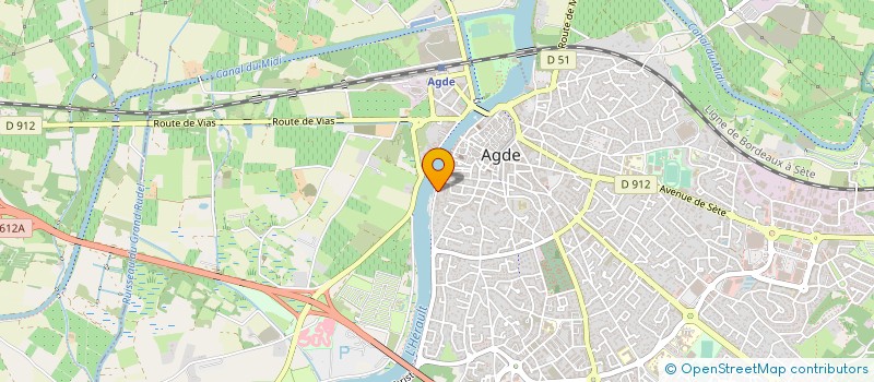 localisation de l'entreprise COMPAN ET HIRAILLES à AGDE
