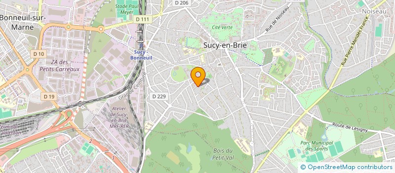 localisation de l'entreprise COMPANIA FORTUNA à SUCY-EN-BRIE