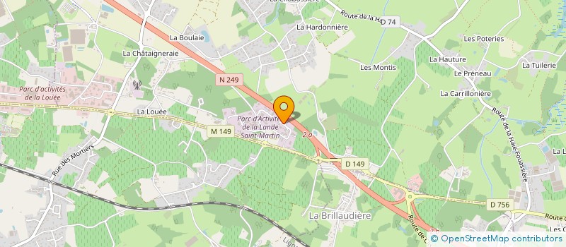 localisation de l'entreprise COMPANY ORGANIZATION DEVELOPMENT RESEARCH FOR ANIMAL AND HUMAN à HAUTE-GOULAINE
