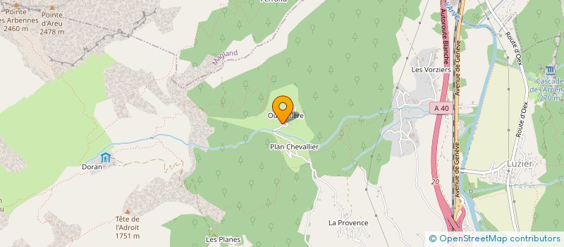 localisation de l'entreprise COMPAORE-BALLET-BAZ  SALLANCHES