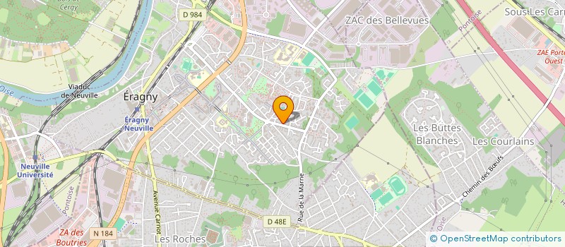 localisation de l'entreprise COMPARE MOZZANI ASSOC  ERAGNY-SUR-OISE