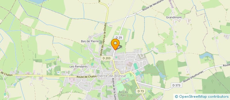 localisation de l'entreprise COMPARET FILS à PIERRE-DE-BRESSE
