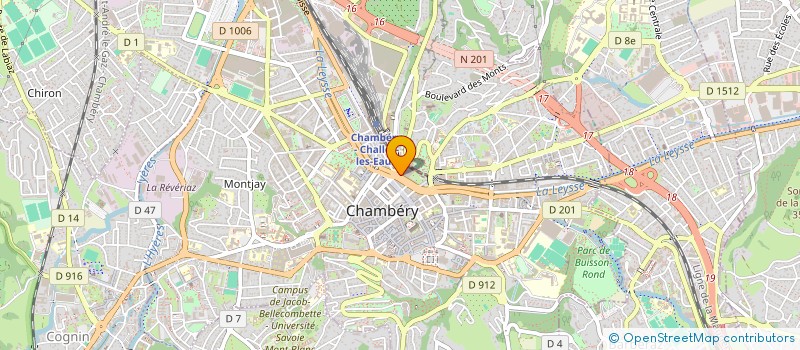 localisation de l'entreprise COMPARET INVESTISSEMENT  CHAMBERY