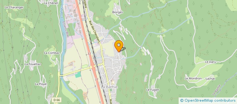 localisation de l'entreprise COMPARIN  LA BATHIE