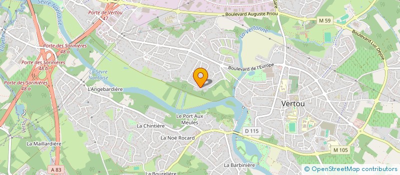 localisation de l'entreprise COMPAS à VERTOU